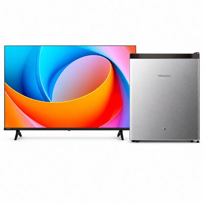 &iexcl;Ll&eacute;vate la Combinaci&oacute;n Ganadora! Frigobar Hisense + Pantalla Hisense 40"