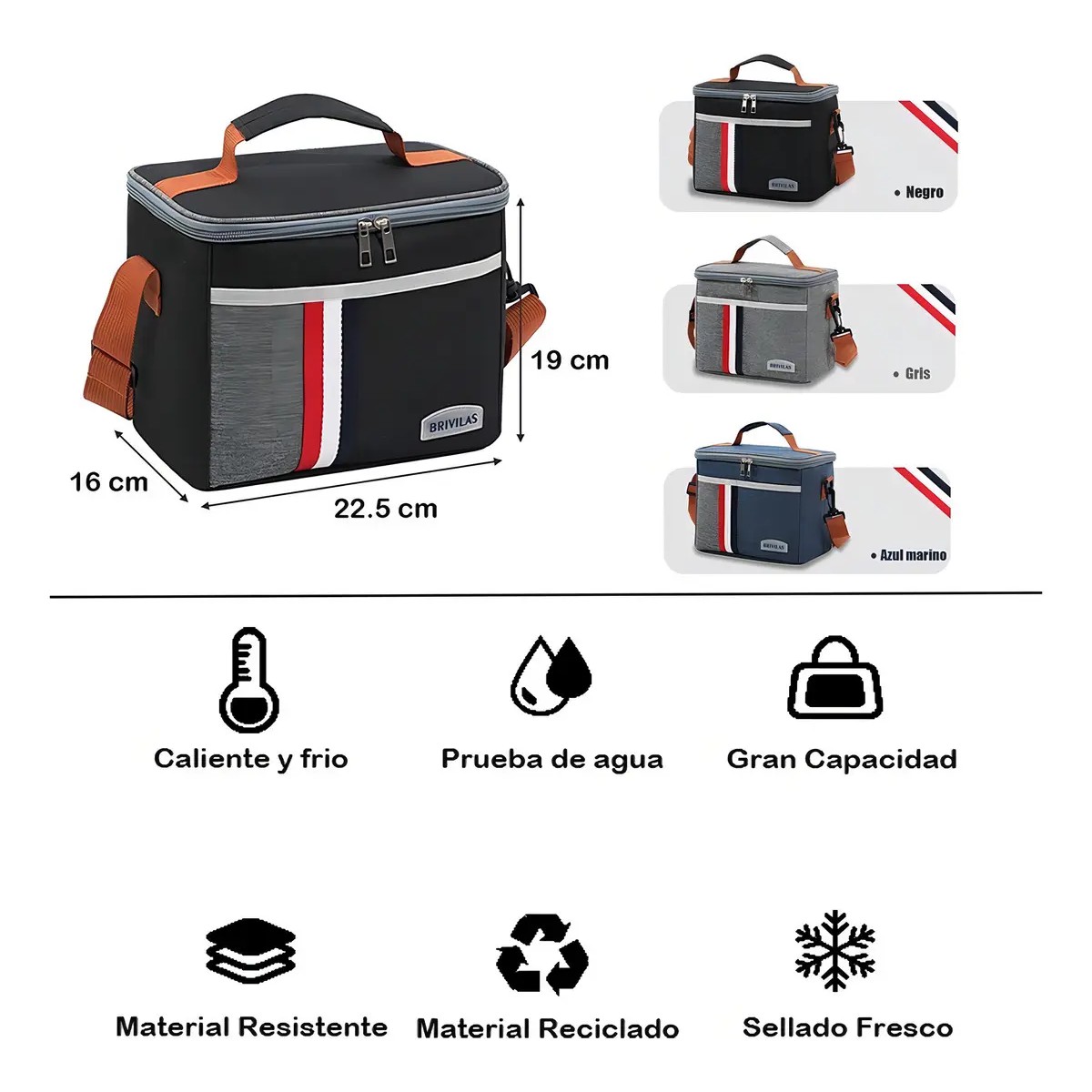 Lonchera Bolsa T&eacute;rmica Negro image number null