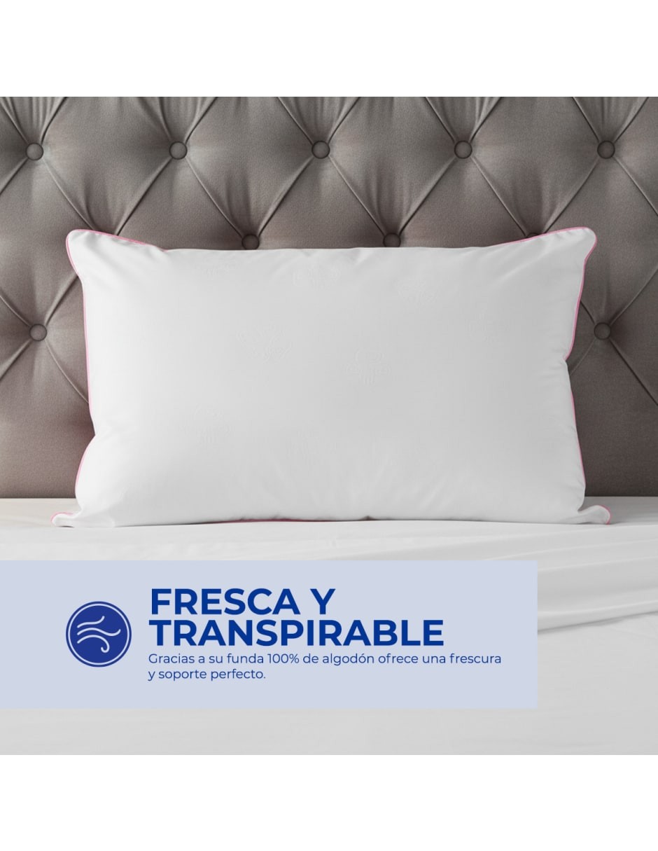 Almohada King Size Spring Air Cloud Pillow con Tecnolog&iacute;a Coiled Comfort, Hipoalerg&eacute;nica image number null