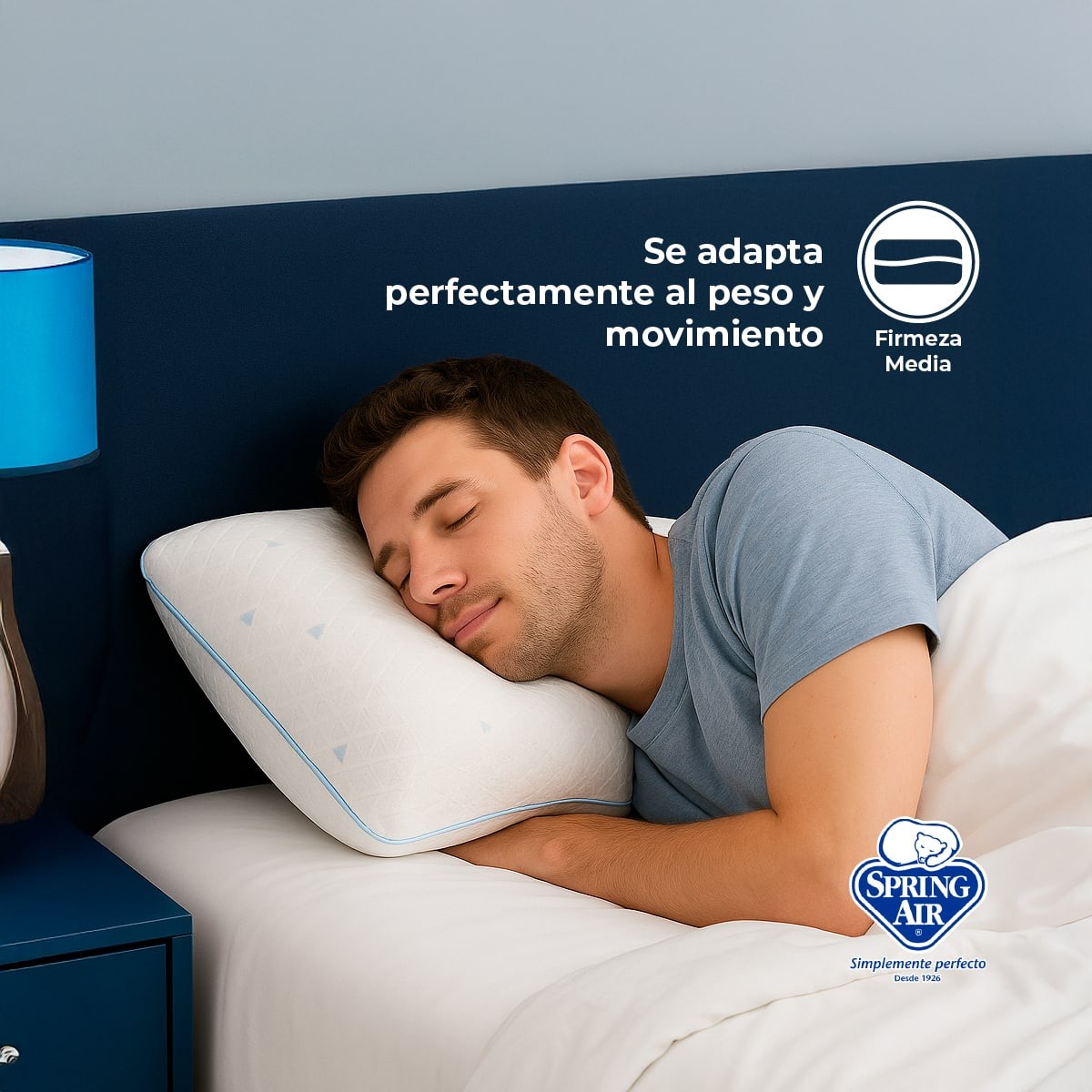Pack 2 Almohadas Cool Sleep ,Memory Foam, Hipoalerg&eacute;nica, Fresca y Transpirable image number null