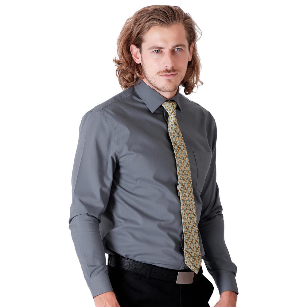 Camisa Hombre Vestir Regular Gris Aristos 56103800 image number null