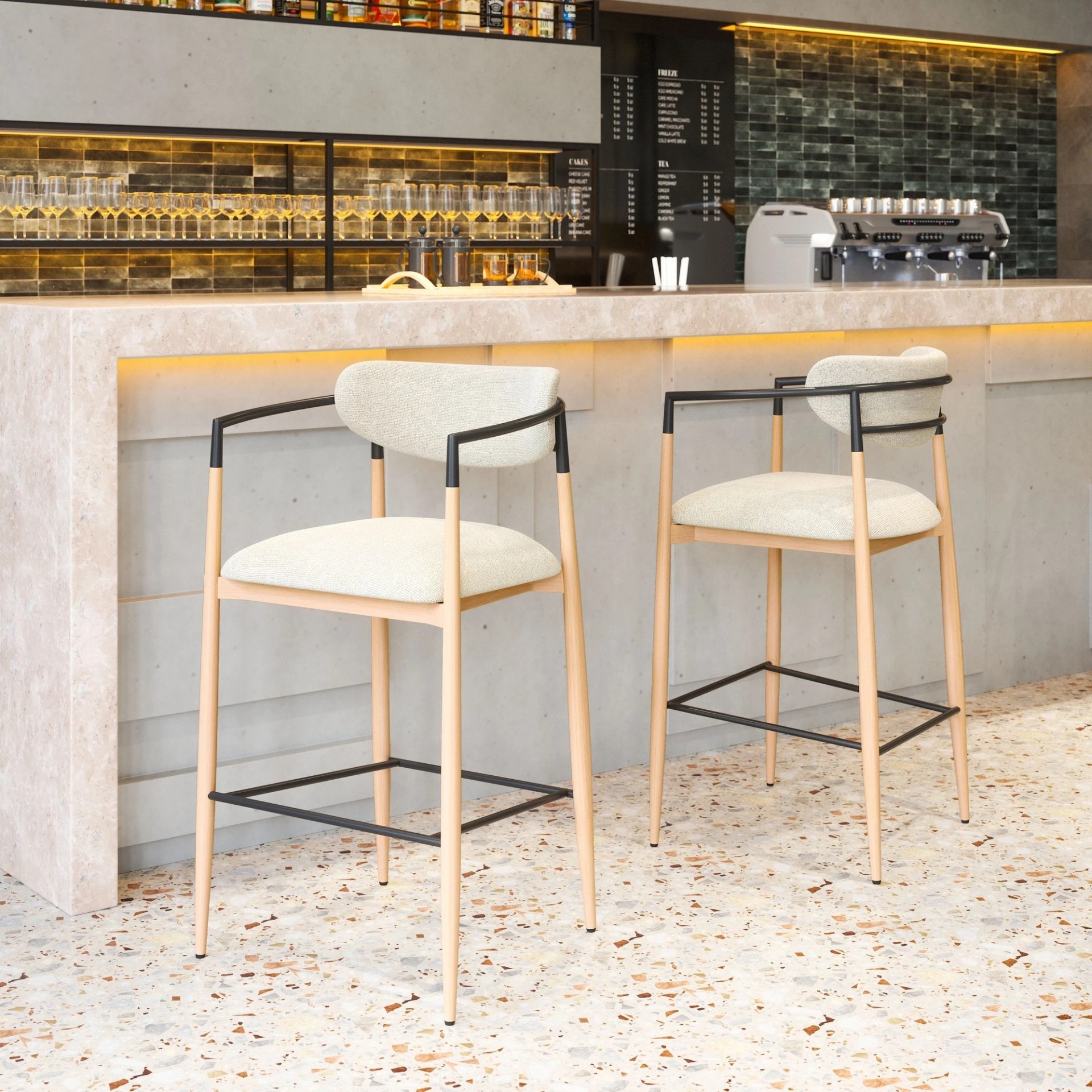 Banco de Bar Equinox Gris Kessa image number null