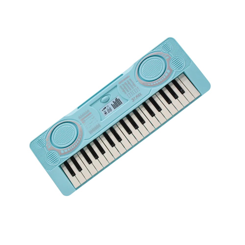 Piano Electr&oacute;nico Con Mini Teclado De 37 Teclas Azul image number null