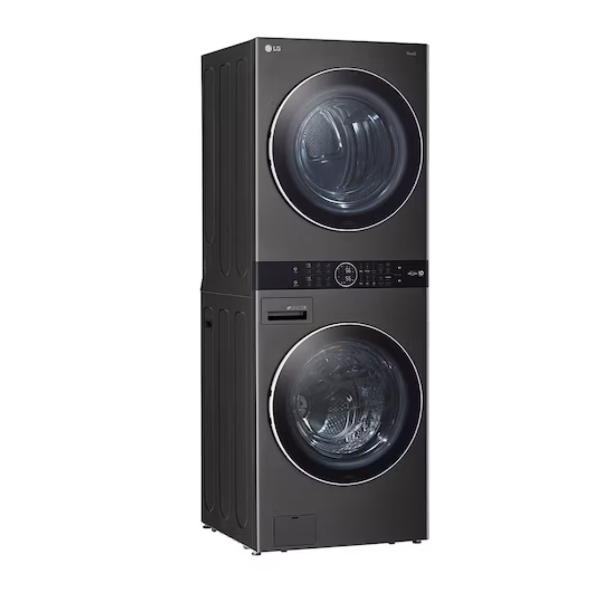 Torre de Lavado a Gas LG WK22BS6 22KG Frontal Negro ALBY ENTREGA SOLO VALIDA EN LA CDMX Y ZONA METROPOLINA image number null