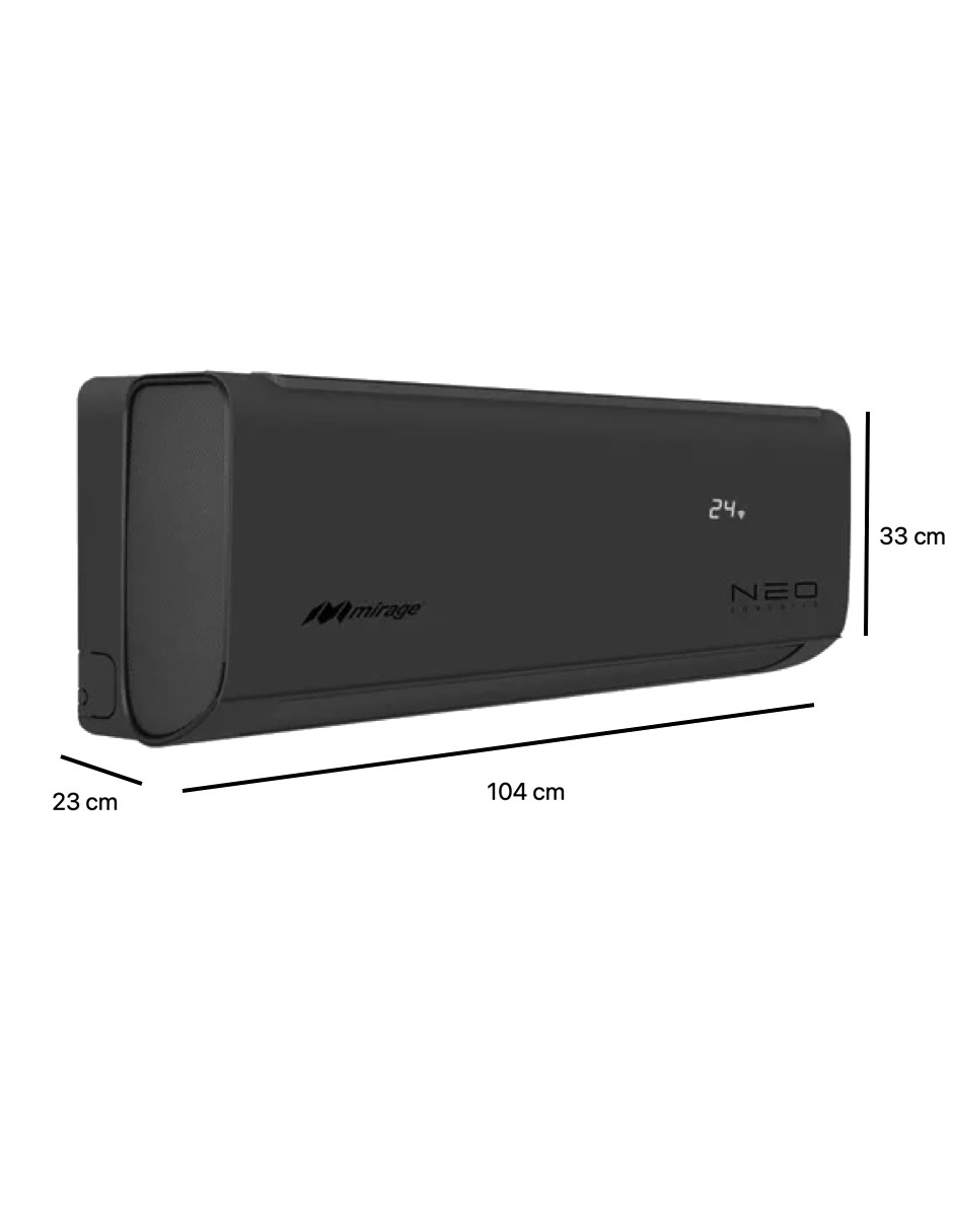 Minisplit Mirage Neo Inverter 2 Toneladas 220V Frio/Calor 24000 Btu Wifi image number null