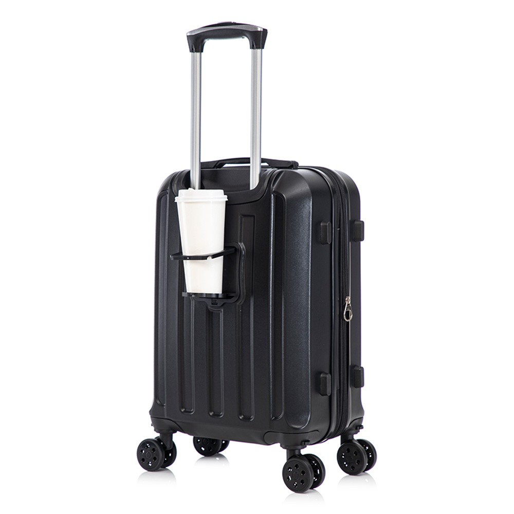 Maleta de Mano R&iacute;gida Expandible 10Kg | Con Ruedas 360&deg; &ndash; Ideal para Viaje y Cabina Negro image number null