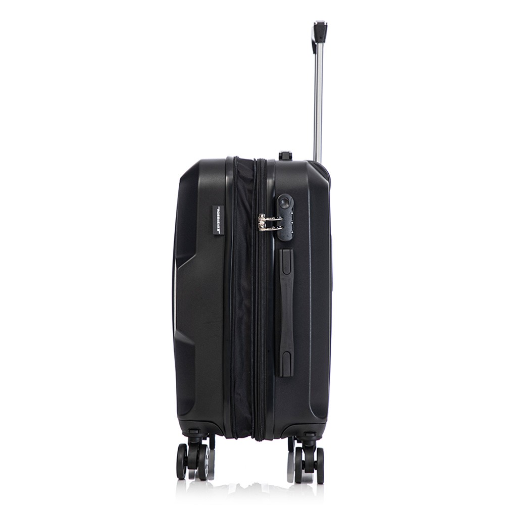 Maleta de Mano R&iacute;gida Expandible 10Kg | Con Ruedas 360&deg; &ndash; Ideal para Viaje y Cabina Negro image number null