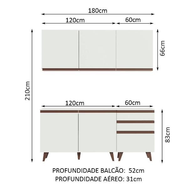Cocina Integral Completa Modular Madesa Reims 180cm BB image number null