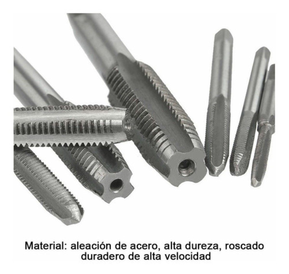 Kit De Machuelos Con Maneral Broca Tipo Matraca Ajustable gris image number null