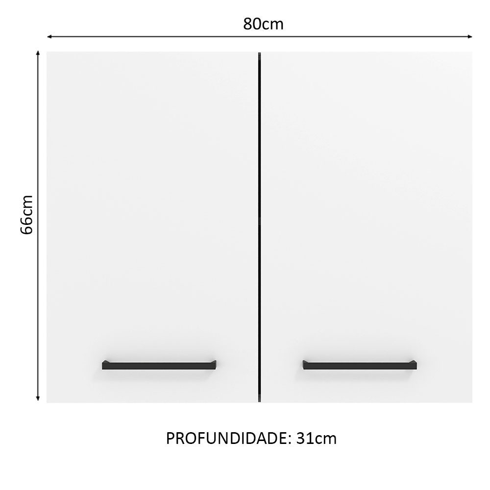 Alacena Gabinete Superior Cocina Madesa Agata 80cm BB image number null