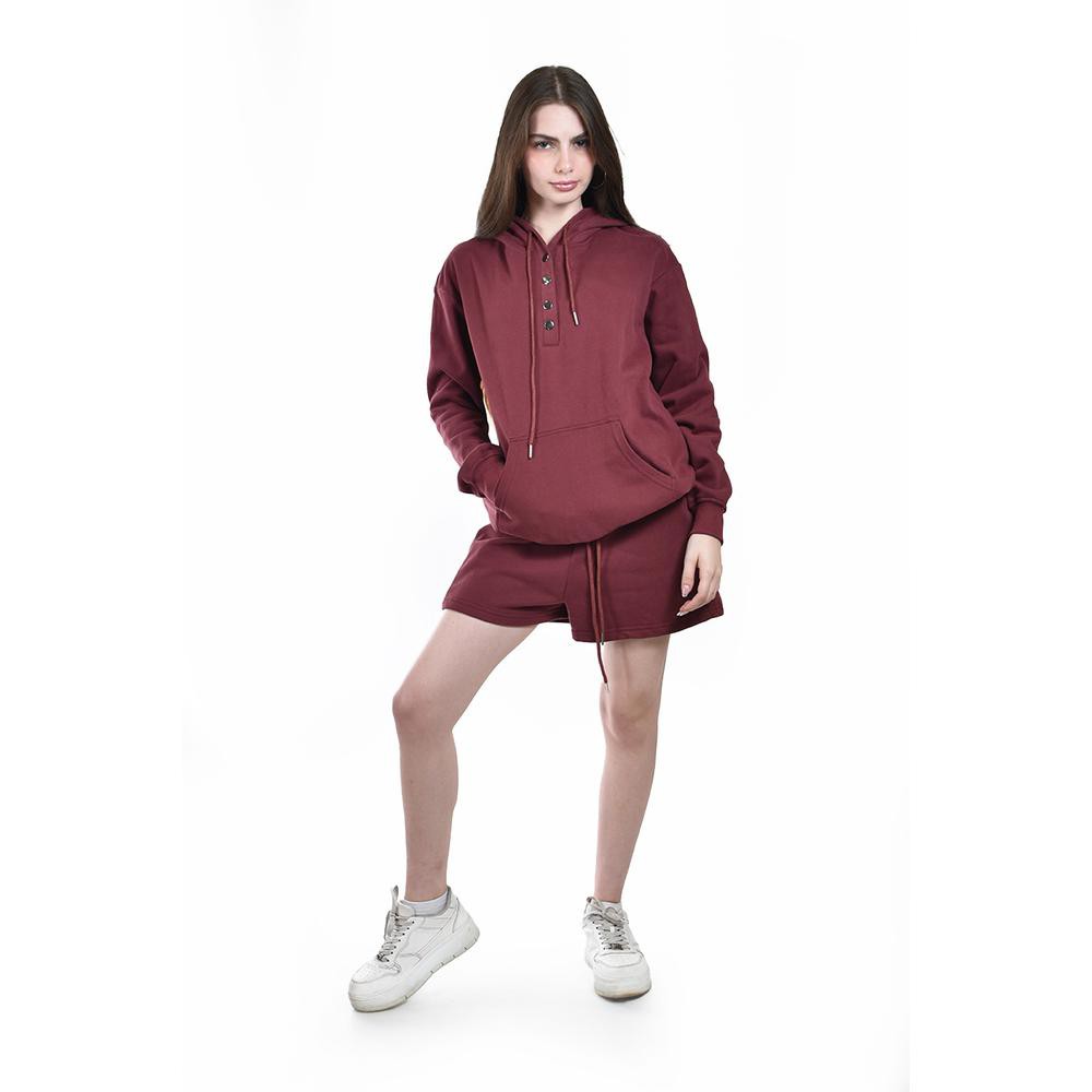 Conjunto sudadera con shorts Roman Fashion /Juvenil, 5290 (Vino) image number null