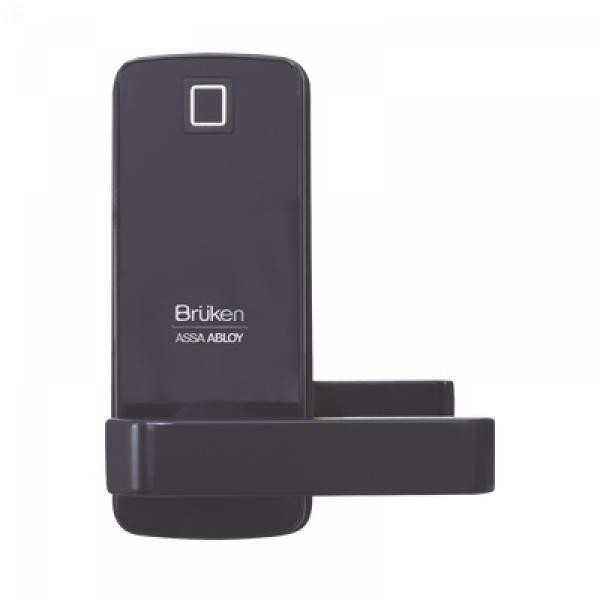 Cerrojo Electr&oacute;nico BRUKEN ASSA ABLOY BRK3551 con Manija, Lector de Huella y Tarjeta para Puerta de Vidrio image number null