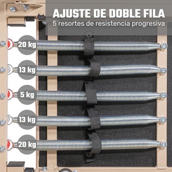 Cama Pilates Reformer Yoga Plegable Fitness 5 Resistencias Centurfit image number null