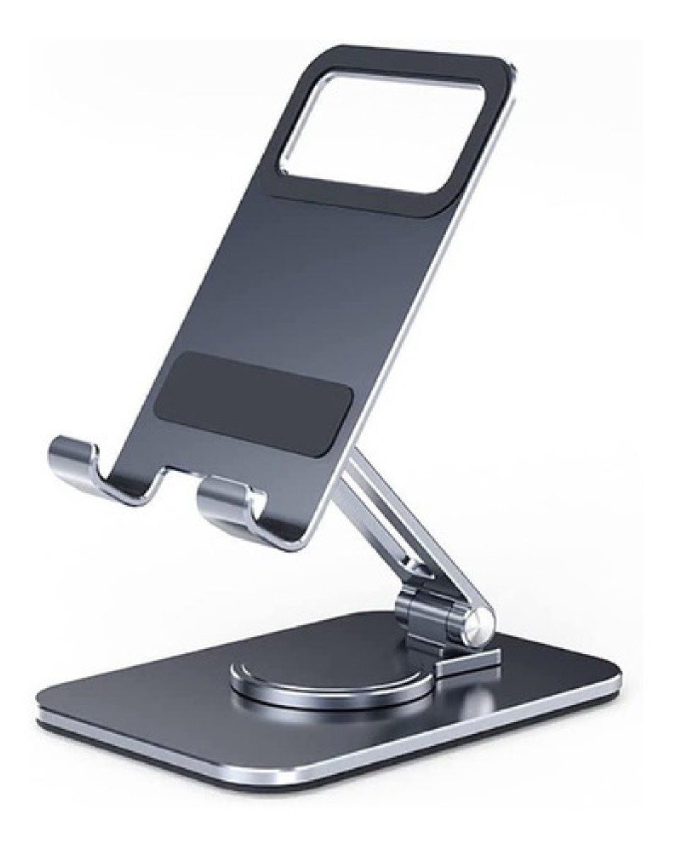 "Aluminio Soporte Base Para Tableta Y Celulares Rotaci&oacute;n 360 negro ". image number null
