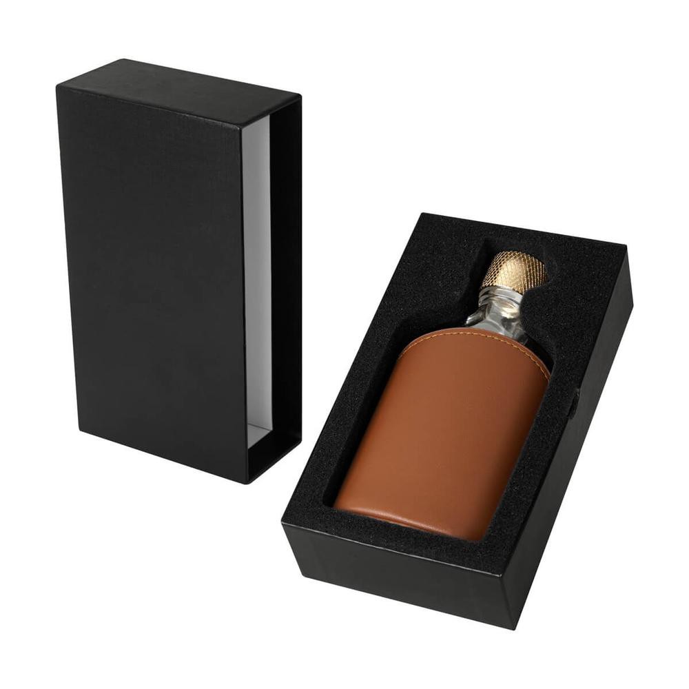 Licorera publicitaria de vidrio con funda premium image number null