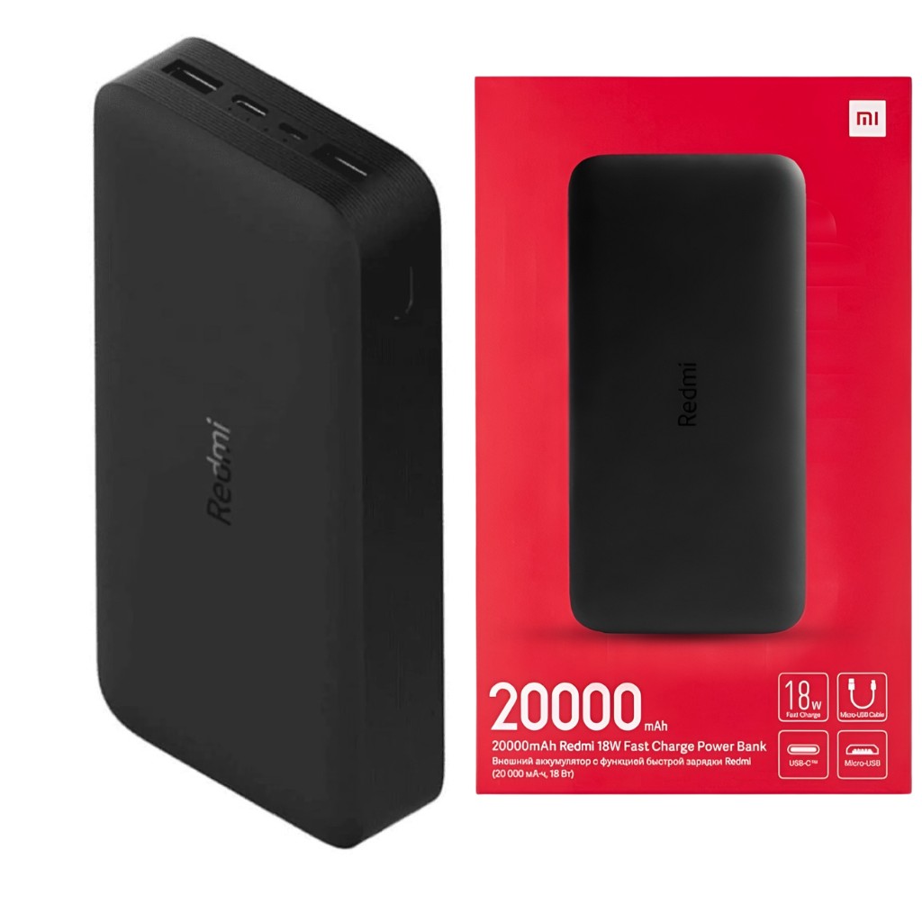 Xiaomi Redmi Power Bank 20000mah + Aud&iacute;fonos Bluetooth G-tide L21 image number null
