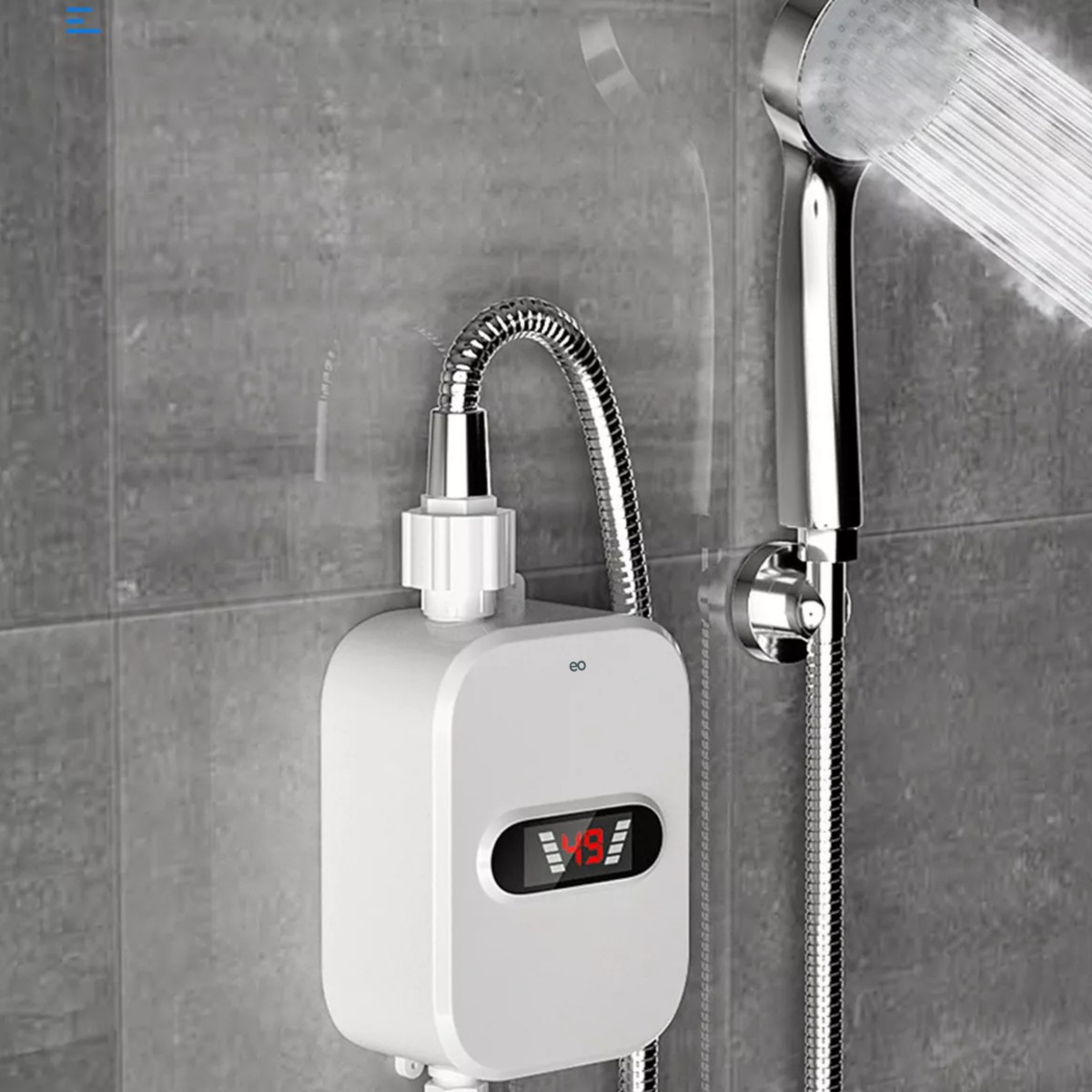 Calentador de agua el&eacute;ctrico Instant&aacute;neo blanco 127V image number null