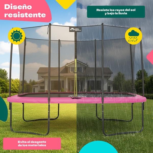 Trampolin Rectangular 10x7ft Brincolin Malla Seguridad Little Monkey image number null