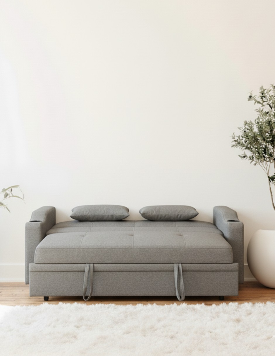 Sof&aacute; Cama Gris Oscuro Easy Living Sander image number null