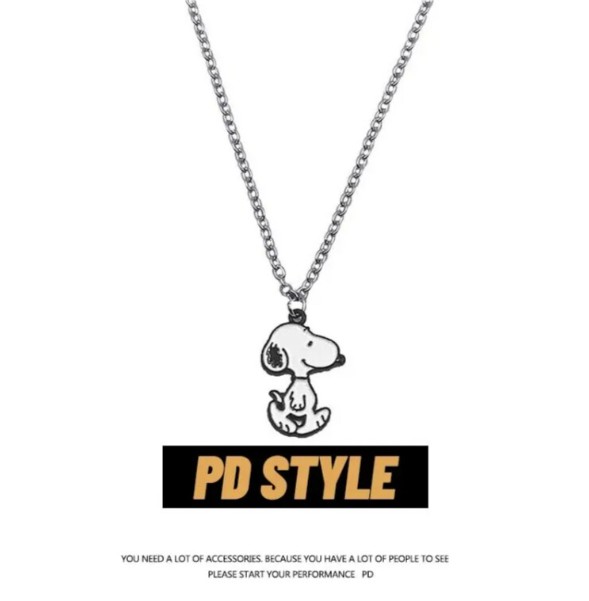 Collar Y Pulsera Con Colgante Ajustable De Snoopy image number null