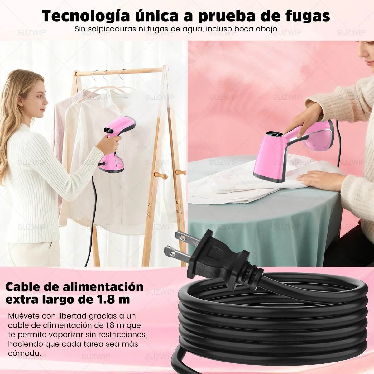 Plancha De Vapor Port&aacute;til De Mano,Calentamiento r&aacute;pido de 20 segundos con tanque de 320 ml,plancha de vapor, image number null