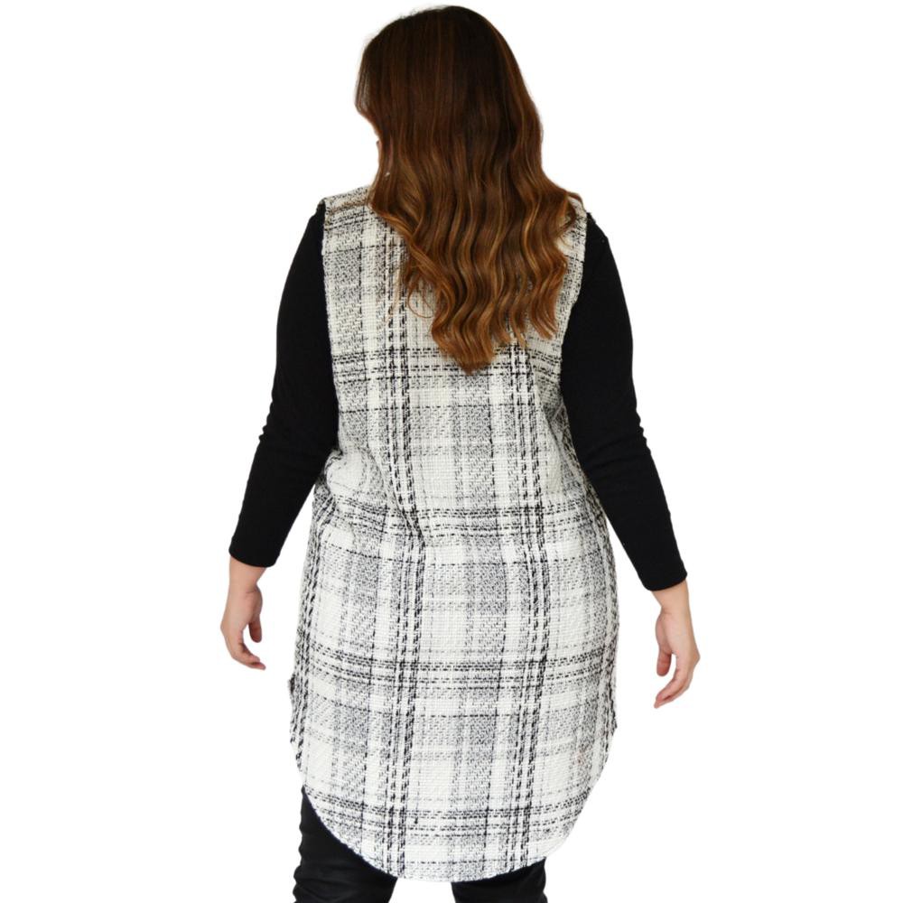 Ensamble Tweed Roman Fashion/Tallas Extras 7052 (Blanco) image number null