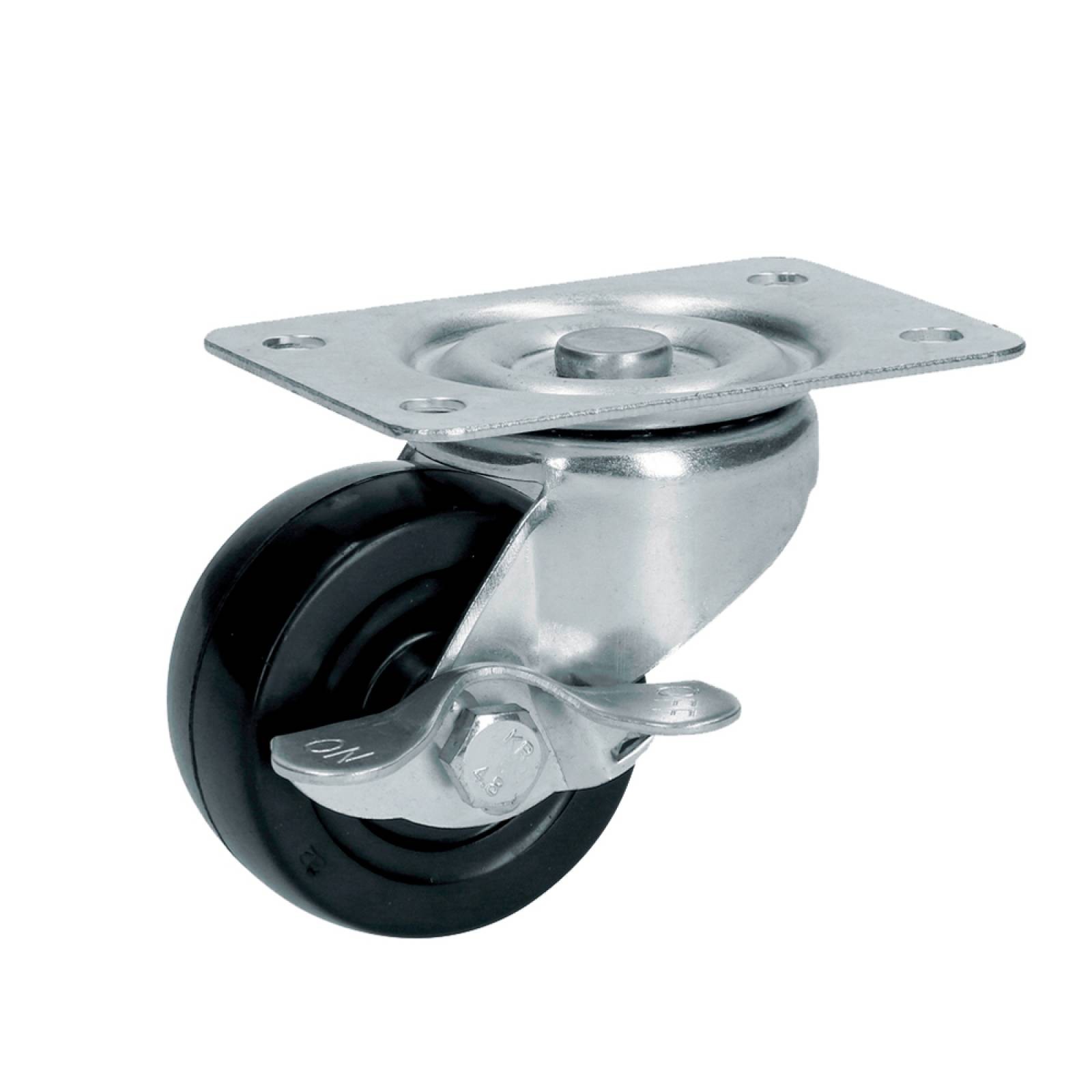 Rodaja Hule Giratoria 2puLG Con Freno P/ Muebles Surtek image number null