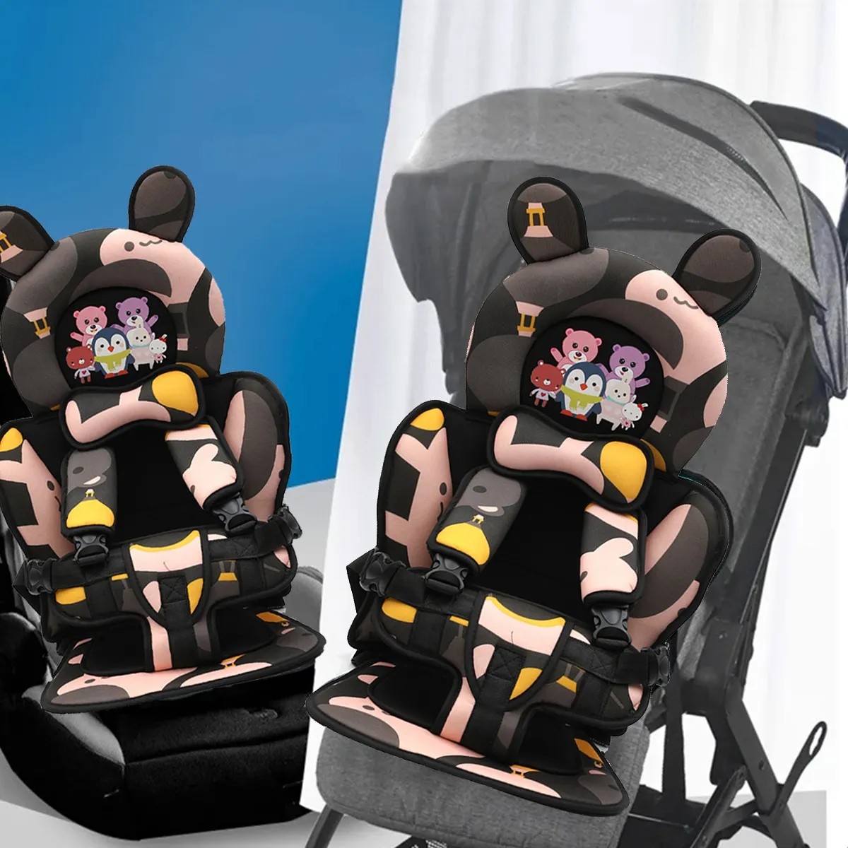 Asiento De Coche Port&aacute;til Para Beb&eacute;s Color Negro image number null