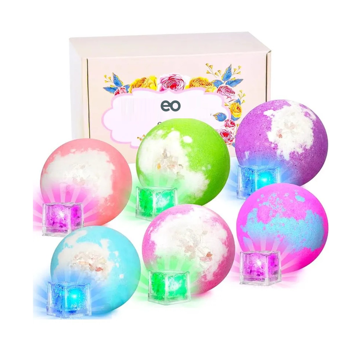 Bombas De Ba&ntilde;o Luminosas Con Aceites Esenciales image number null