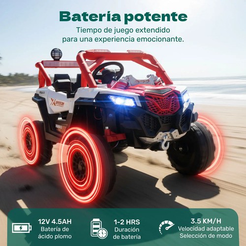 Camioneta Montable Electrica Buggy 6v Ni&ntilde;os Control Remoto Little Monkey image number null