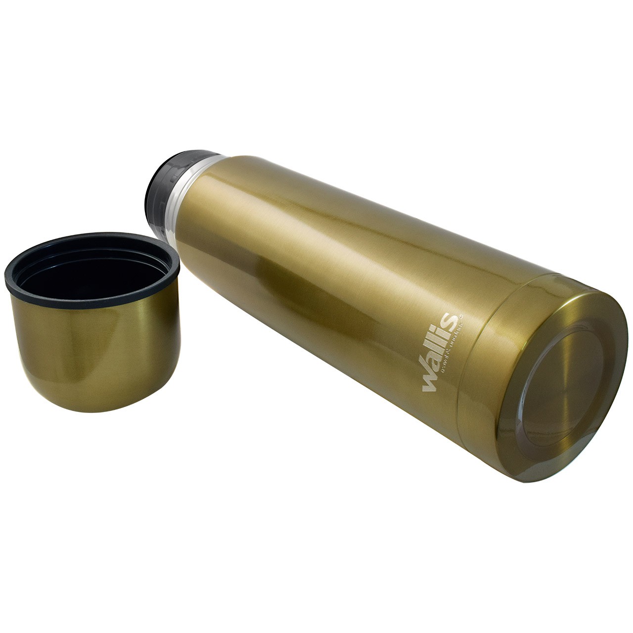Termo acero inoxidable con v&aacute;lvula antiderrames, 500 ml, oro met&aacute;lico. image number null