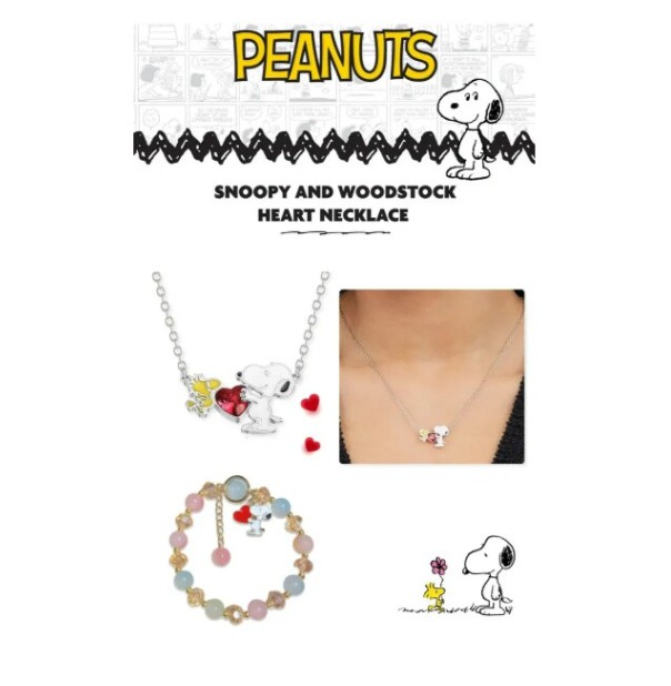Set De Collar Y Pulsera Snoopy image number null