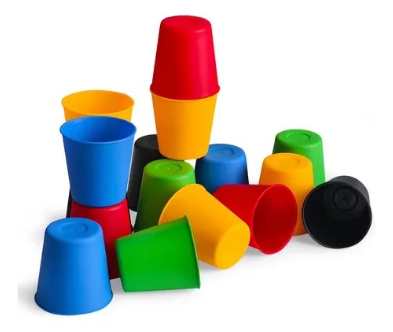 Juego R&aacute;pido De Apilar Y Emparejar Vasos Colores image number null