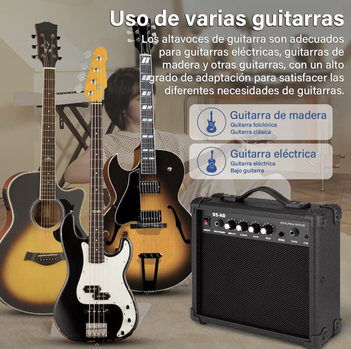 Amplificador Flexiverse 20w Guitarra/bajo El&eacute;ctrico image number null