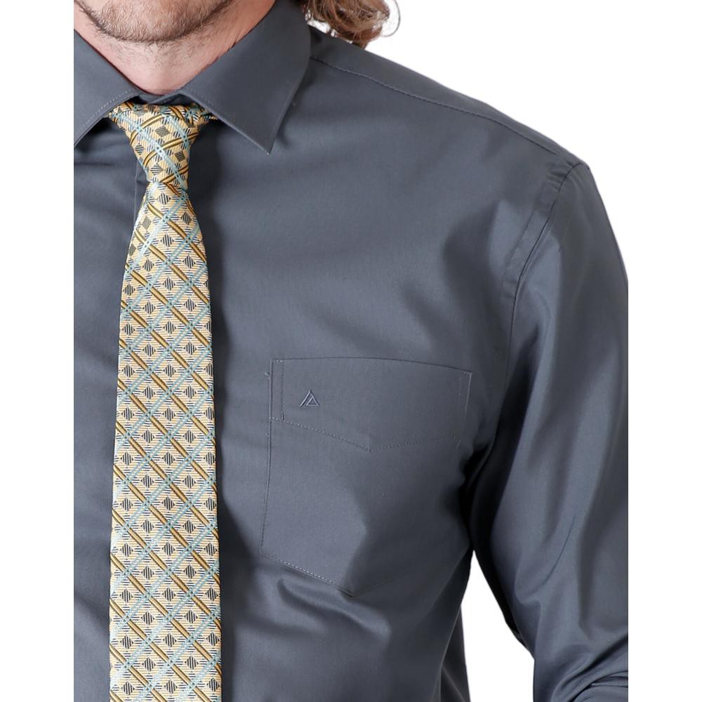 Camisa Hombre Vestir Regular Gris Aristos 56103800 image number null