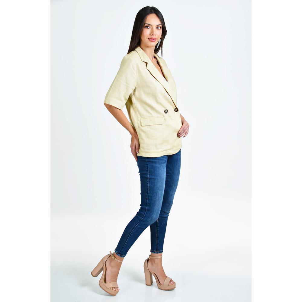 Blazer de lino Roman Fashion /Juvenil, 00291 (Beige) image number null