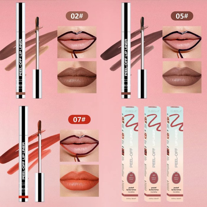Delineador de Labios Tattoo Peel-Off Mate 3 Pcs - Brillo Labial Permanente Waterproof Larga Duraci&oacute;n image number null