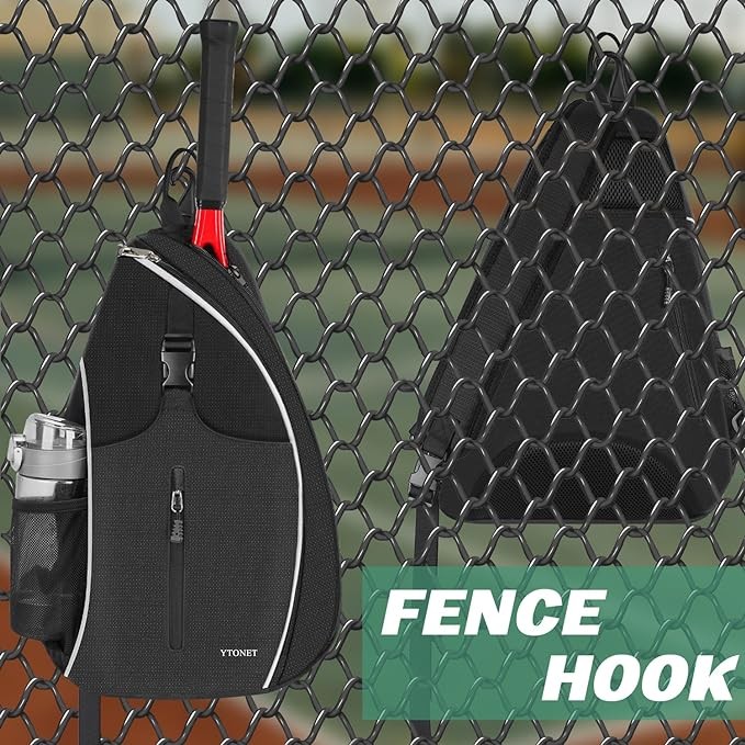 A Ytonet Bolsa de Tenis, Mochila Padel Resistente al Agua Raquetero, Cruzada Mochila Tennis Bag para Hombres y Mujeres, para Raquetas B&aacute;dminton, Squash, Pickleball, Pelotas y Otros Accesorios Deportivos. image number null