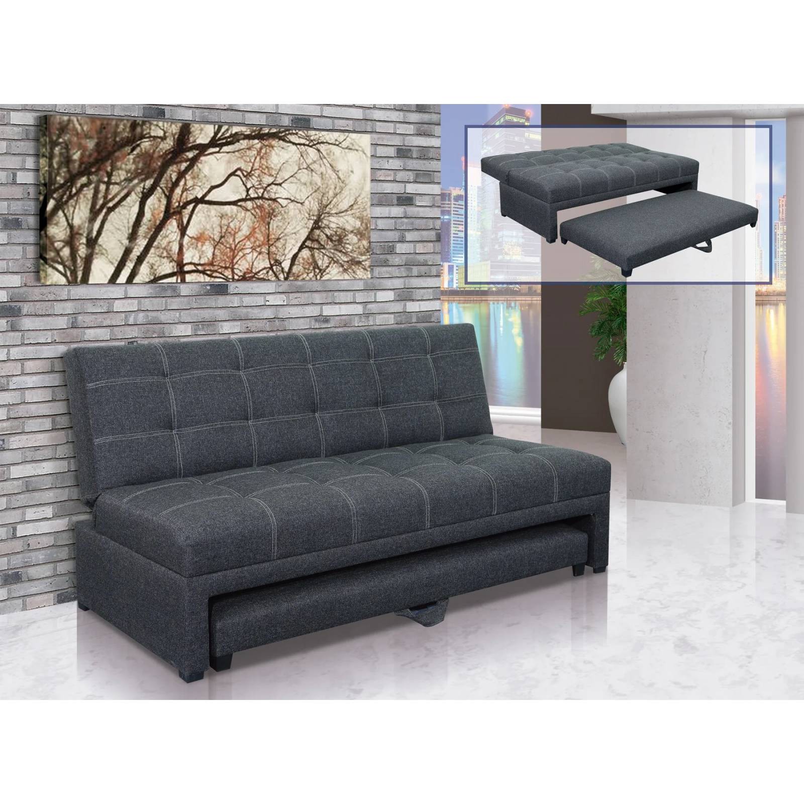 Sofa Cama Cisla Gris - Kessa. image number null