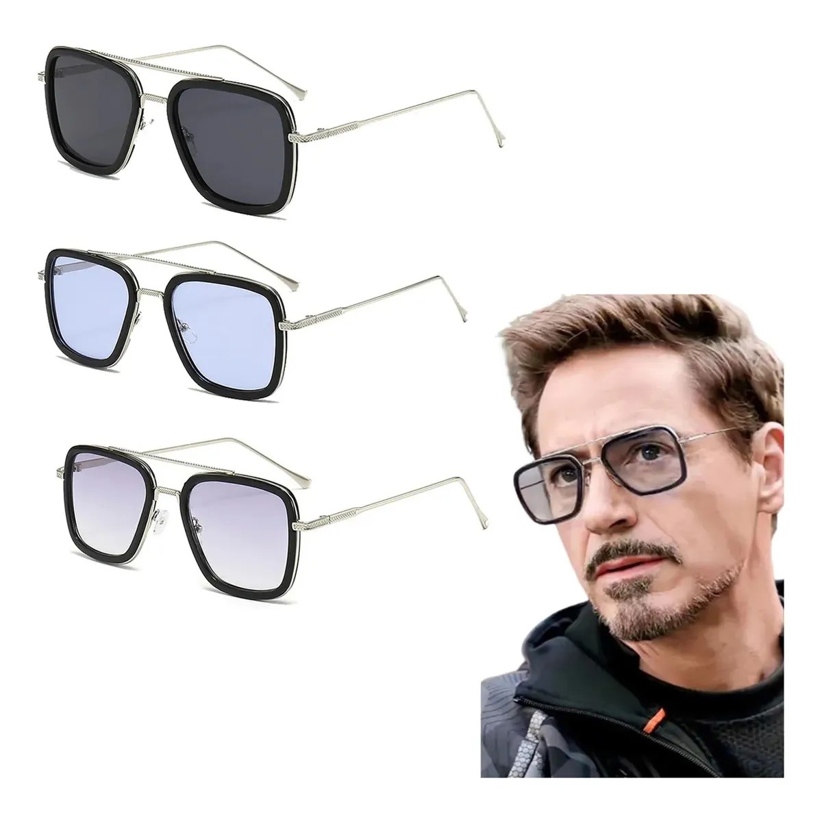 Lentes Para Hombre Cuadrado Moda image number null