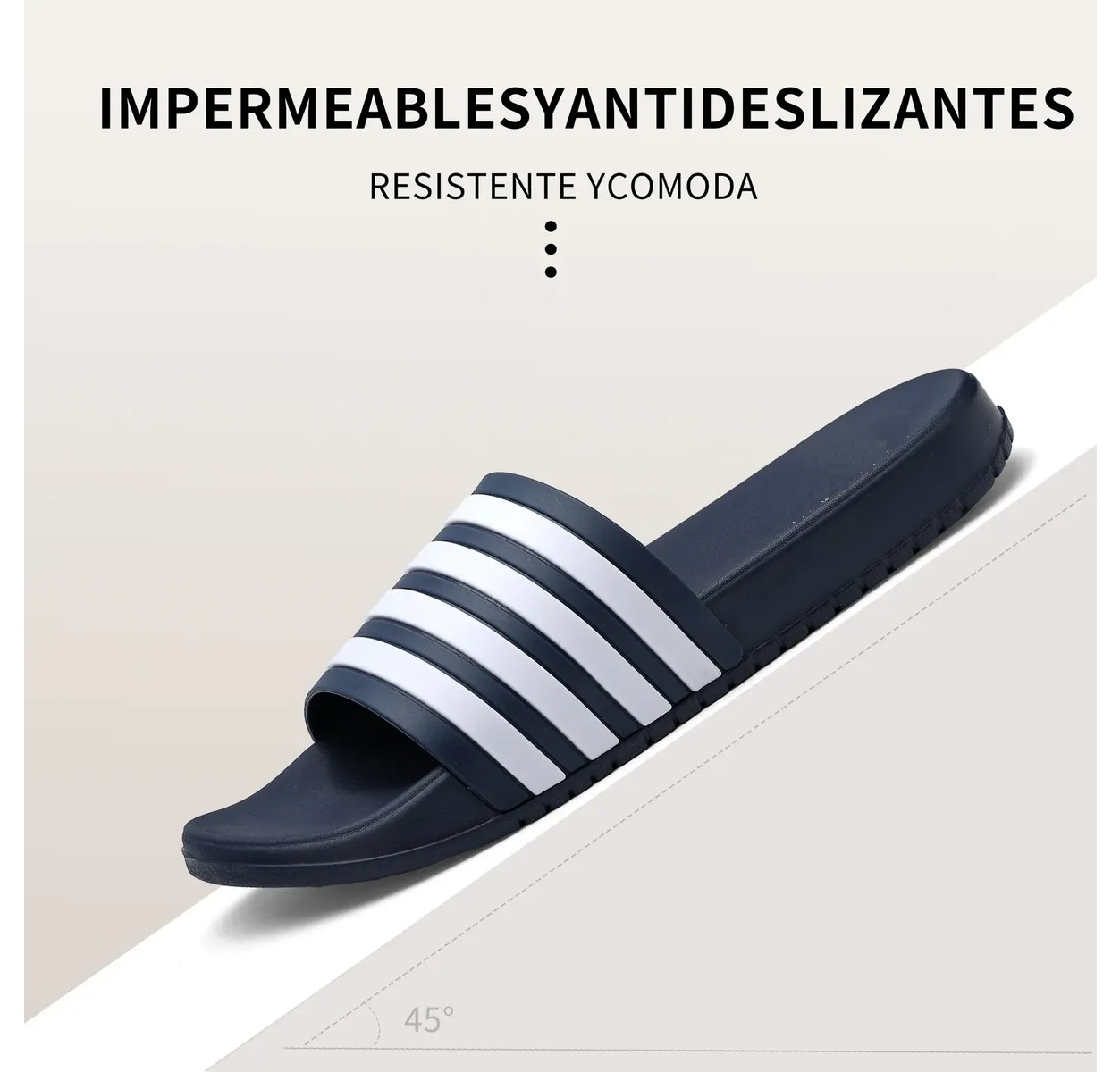 Sandalias Chanclas Suela Gruesa Azul Marino Talla 29 image number null