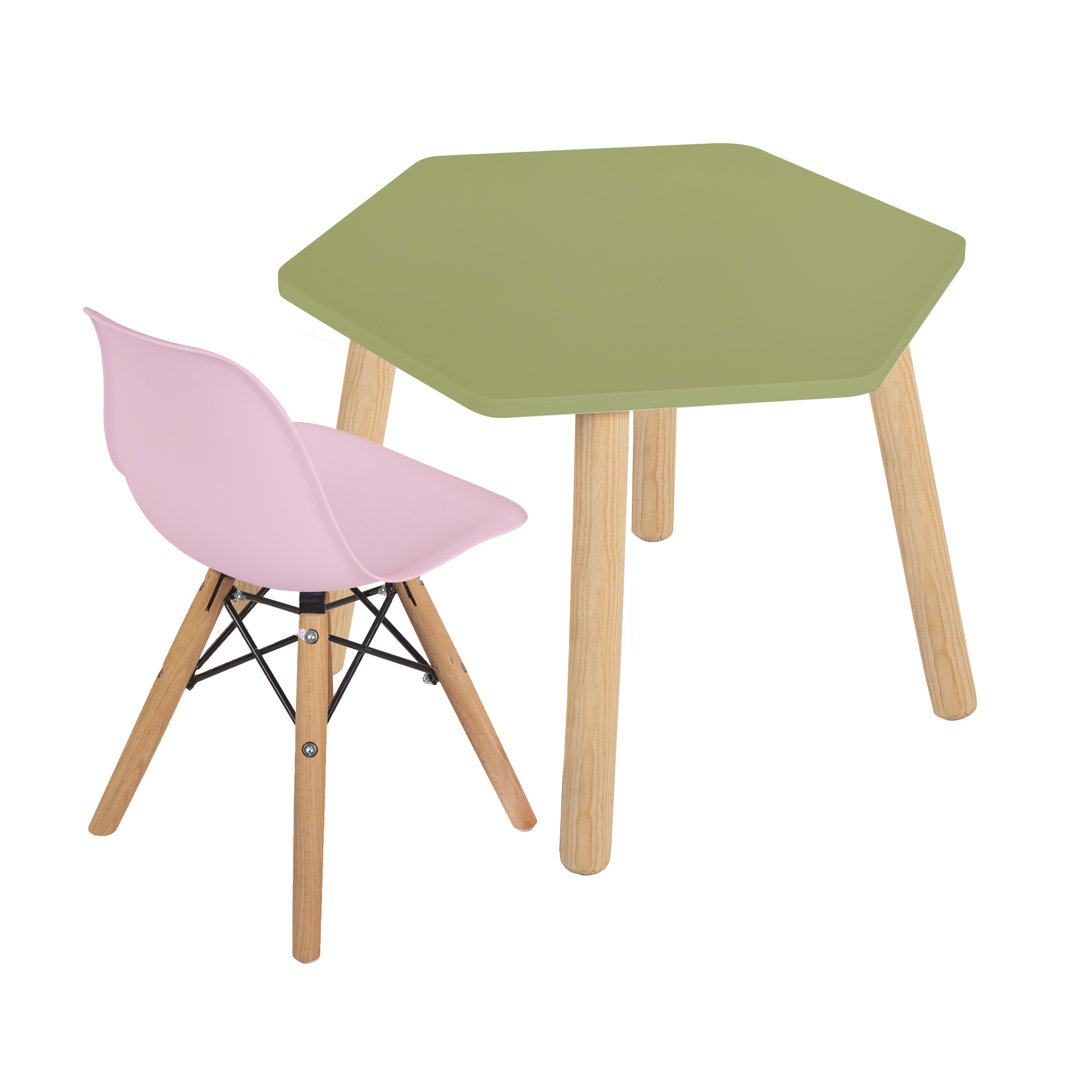 Mesa con silla para ni&ntilde;os &ndash; 7 acabados mate. image number null