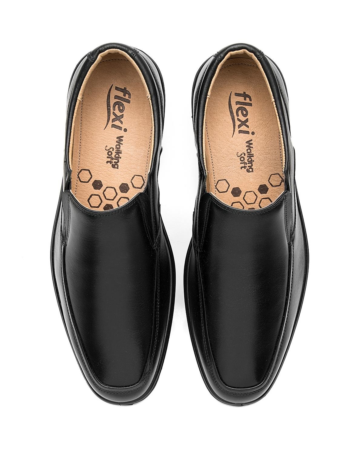 Zapato Hombre Mocasin Vestir Negro Piel Flexi 02504454 image number null