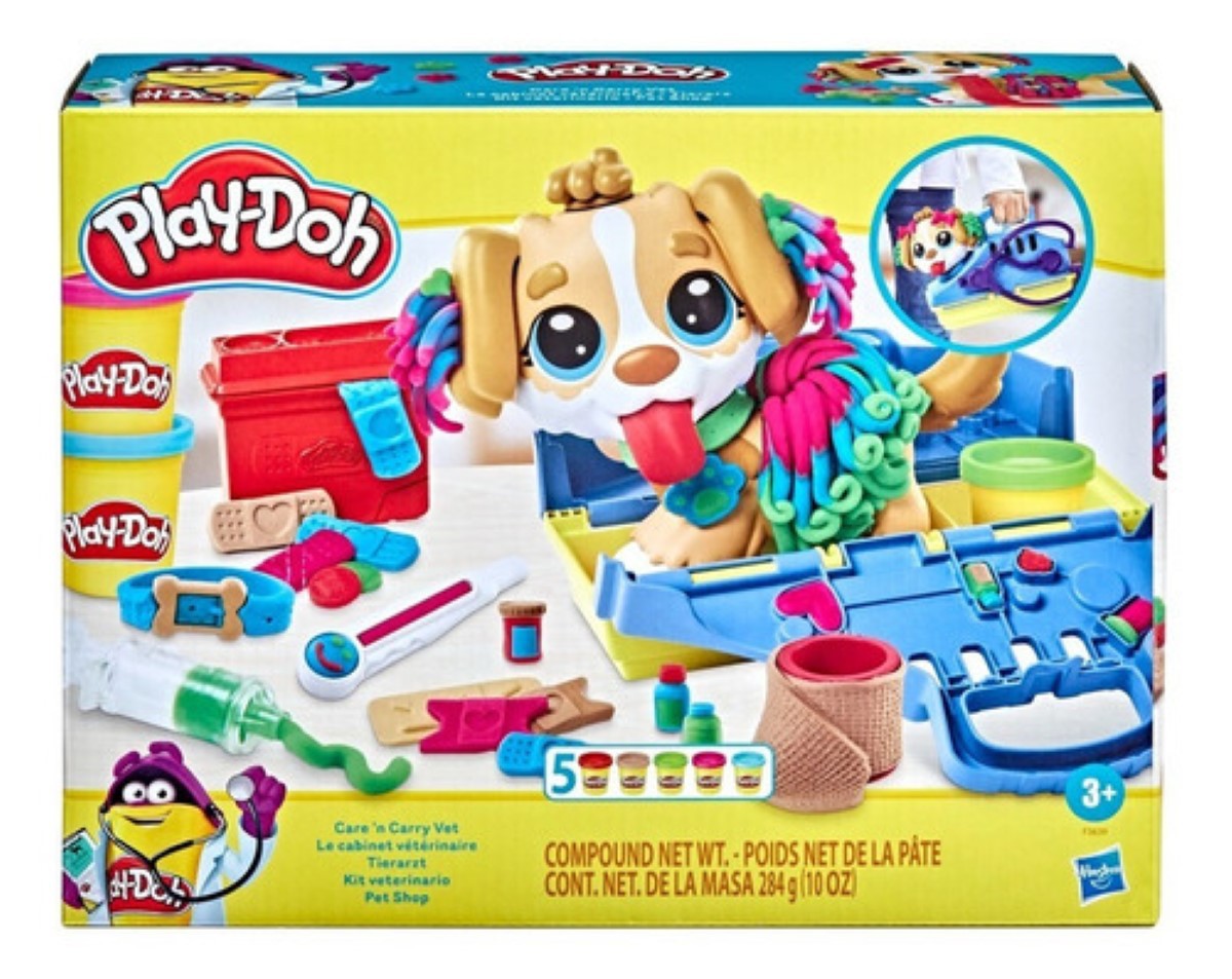 Set De Masas Hasbro Play-doh Veterinario Con Accesorios +3 . image number null