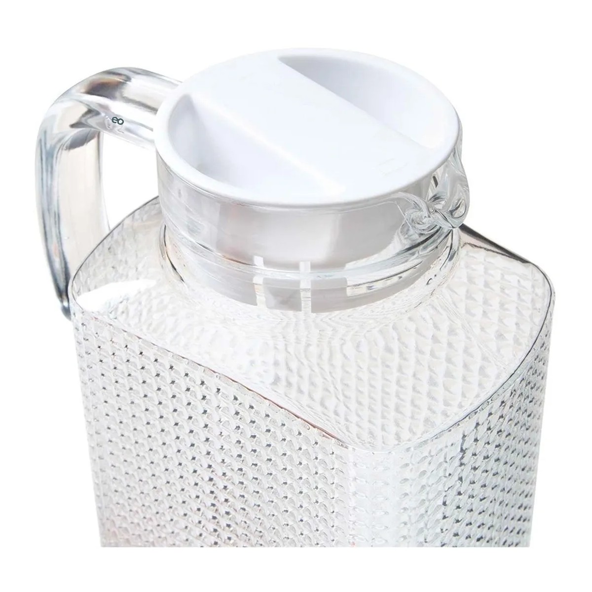 Jarra Vidrio Para Agua C/tapa Para Refrigerador Cristal 1.8l image number null
