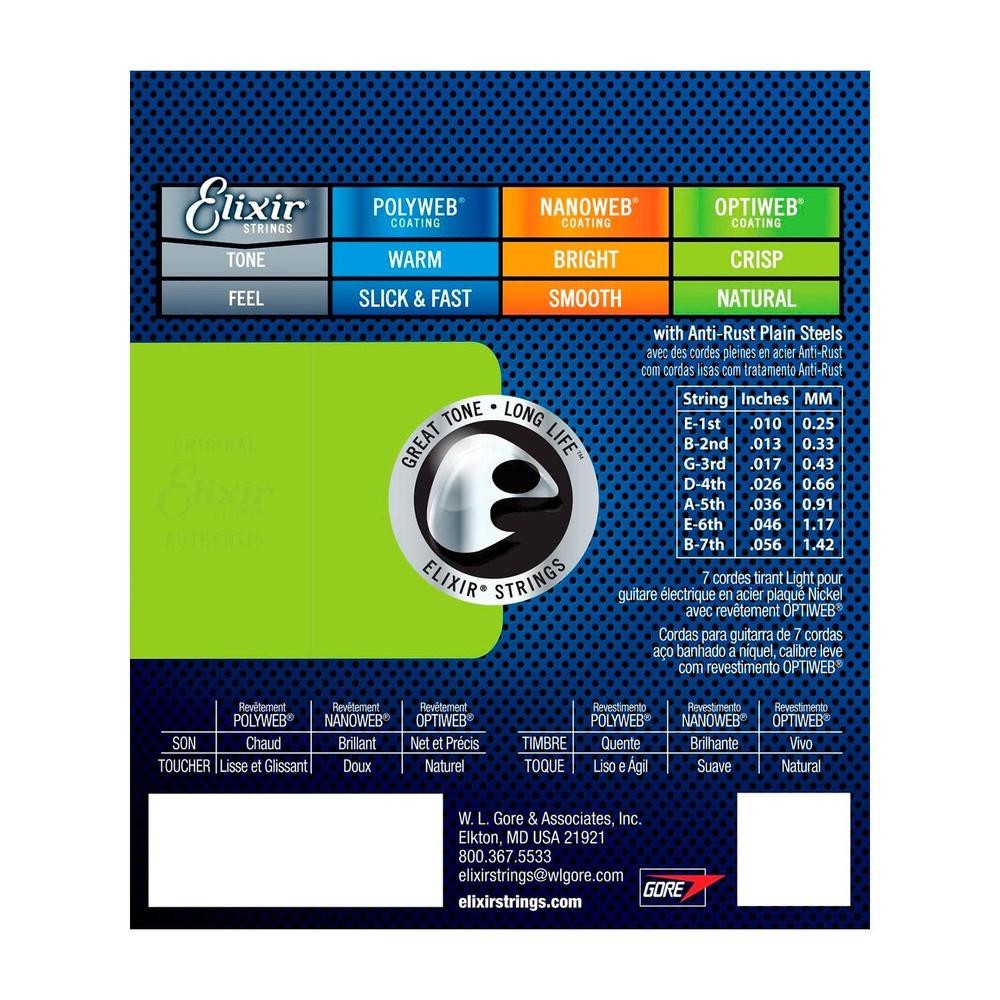 Set de Cuerdas Electric Optiweb Light 19052 ELIXIR image number null