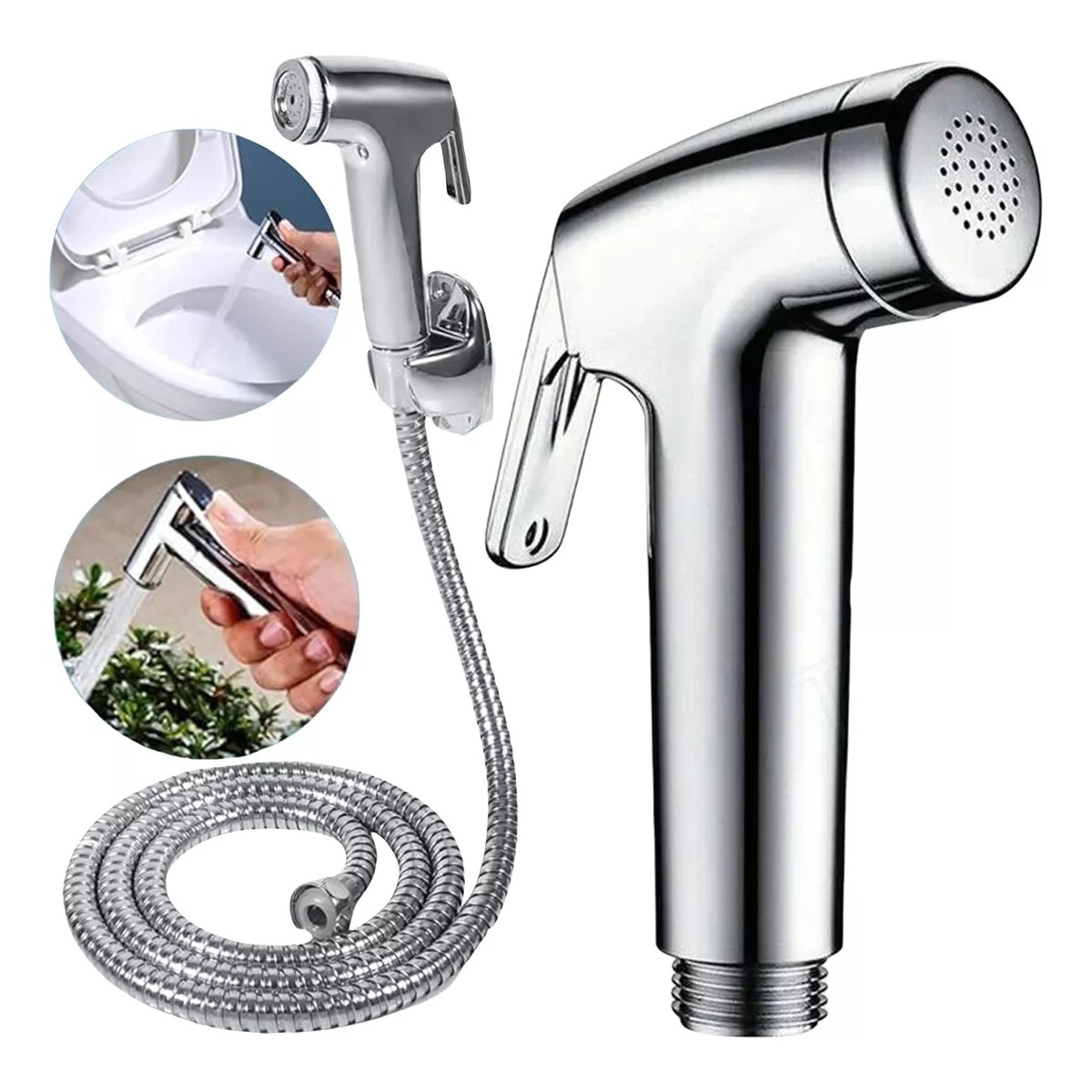 Manguera Con Rociador De Mano Para Ducha O Bidet image number null