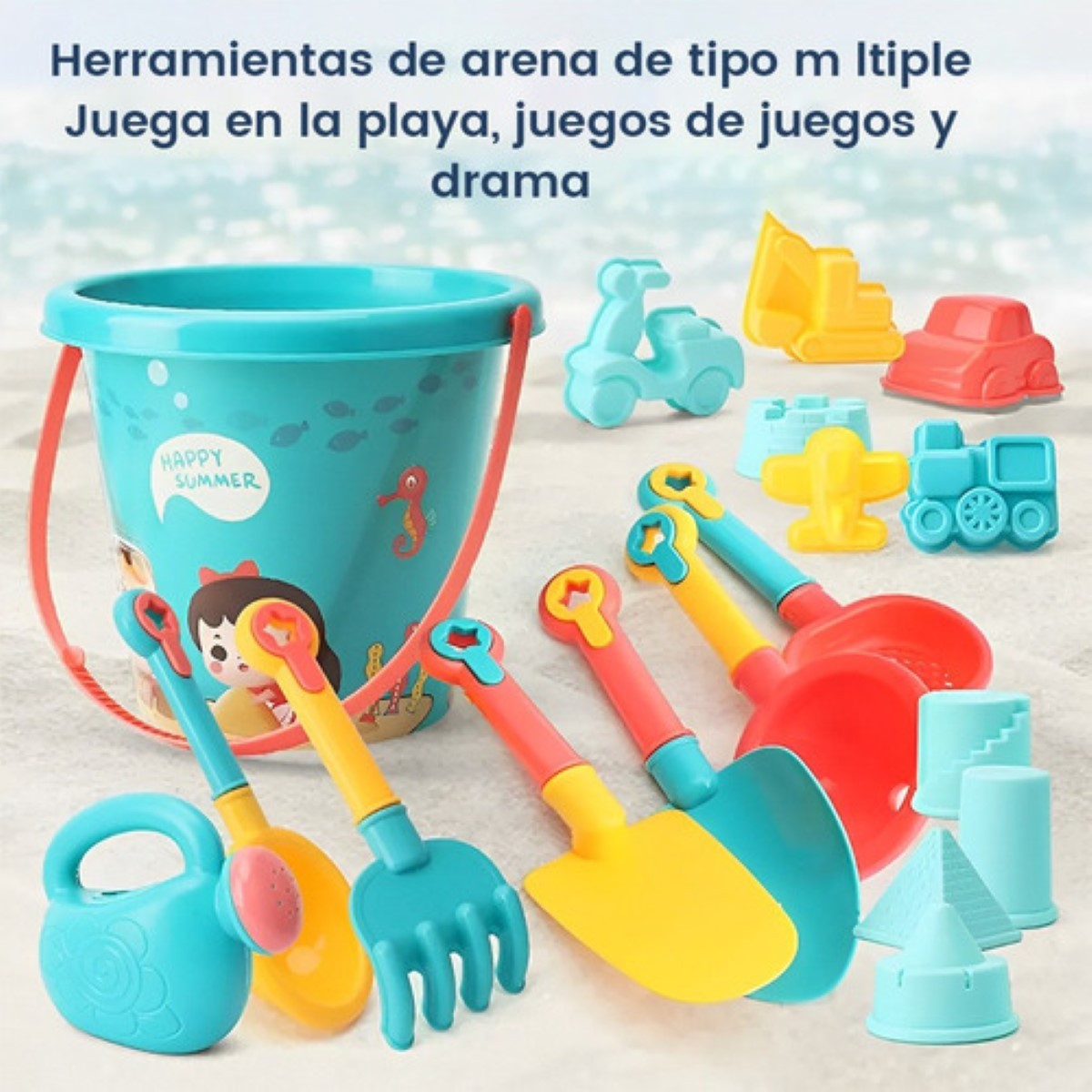 Juguetes De Juegos De Ocio Entretenimiento De Playa, Varios Colores . image number null