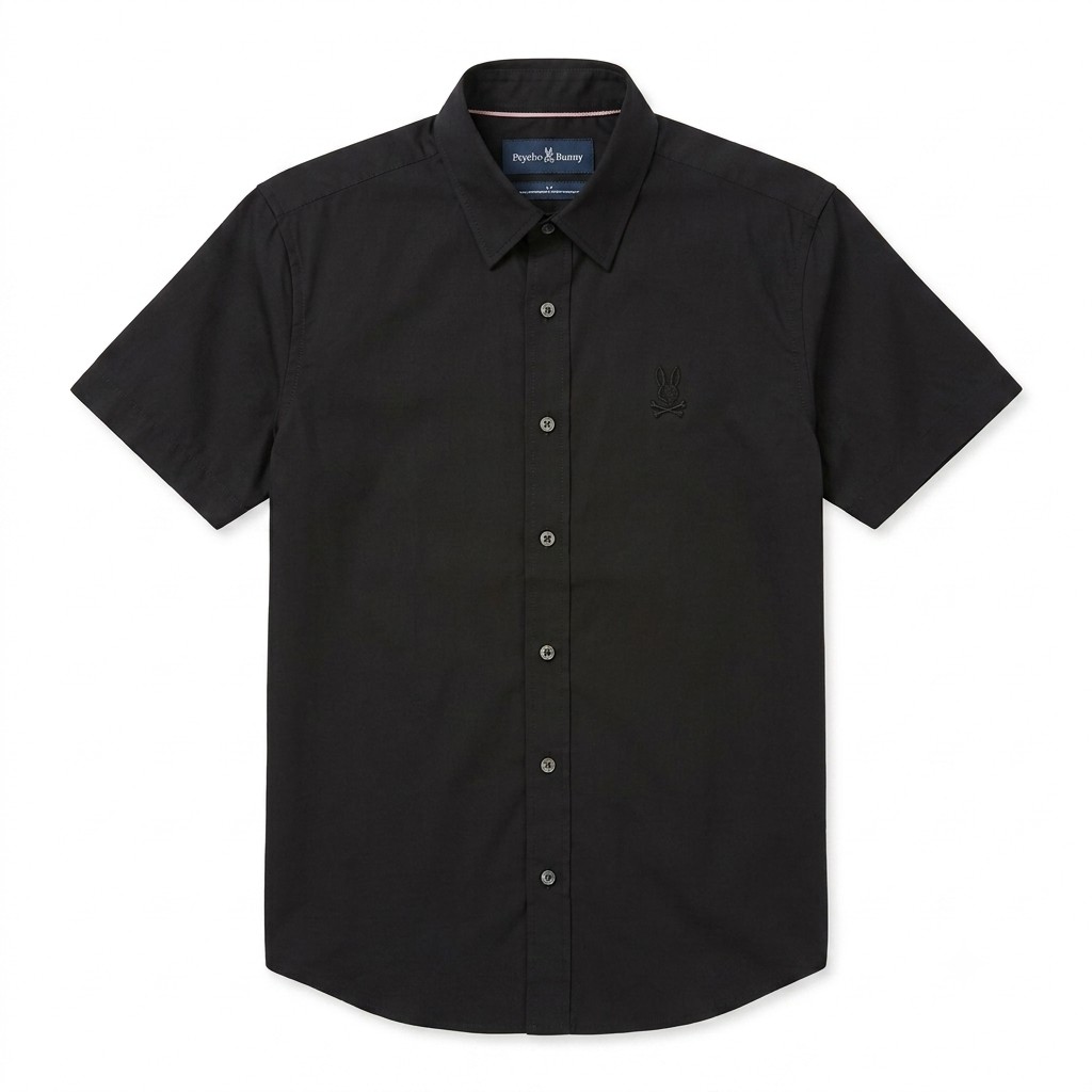 CAMISA NEGRA PSYCHO BUNNY MT0300021001 image number null