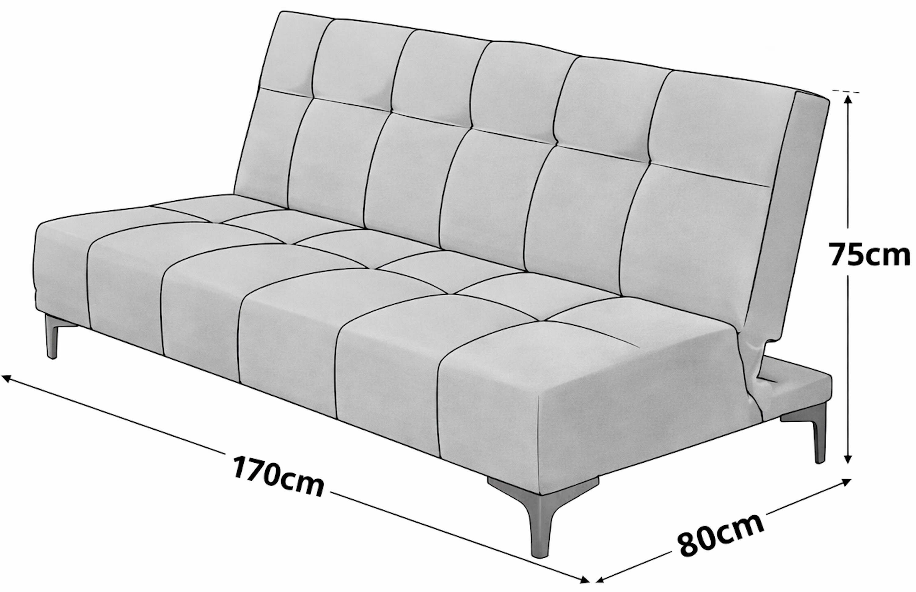 Sofa Cama Reclinable El Bazar Store New York Azul Terciopelo Marino Futon 3 posiciones Sala image number null